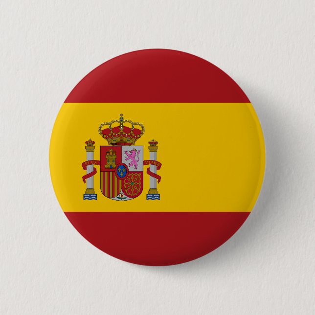 Chapa Redonda De 5 Cm Spain Flag (Anverso)