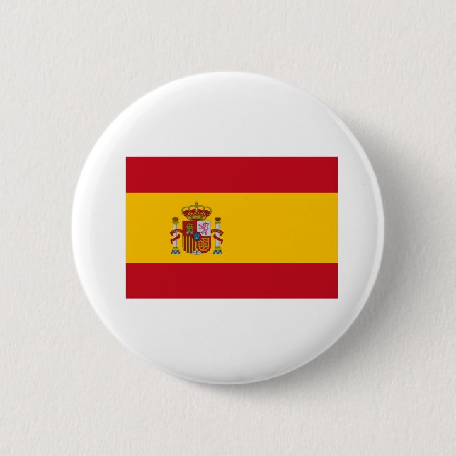 Chapa Redonda De 5 Cm Spain Flag (Anverso)
