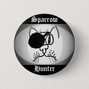 Chapa Redonda De 5 Cm Sparrow Hunter Pirate Kitty