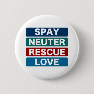 Chapa Redonda De 5 Cm Spay el amor neutral del rescate (2)