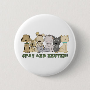 Chapa Redonda De 5 Cm Spay y Neuter
