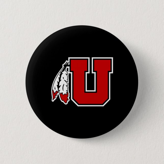 Chapa Redonda De 5 Cm Special Logo Utah Utes Sticker  (Anverso)