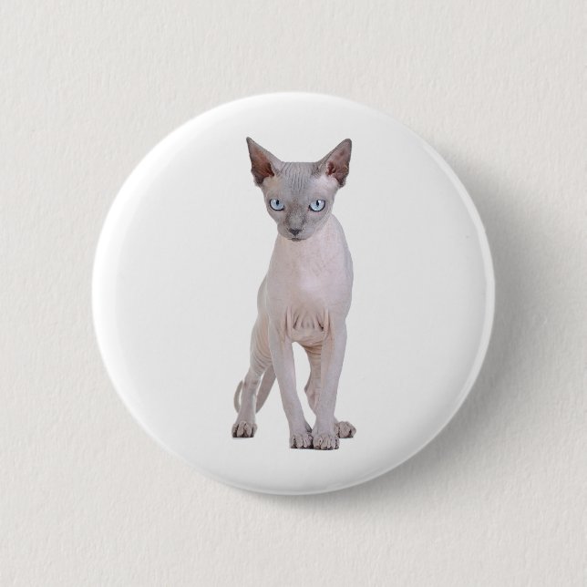 Chapa Redonda De 5 Cm Sphynx cat (Anverso)
