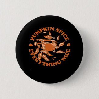 Chapa Redonda De 5 Cm Spice De Calabaza Y Todo Lo Bonito, Caída Otoño Cl