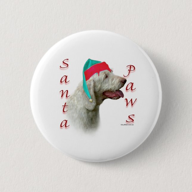 Chapa Redonda De 5 Cm Spinone Italiano Santa Paws (Anverso)