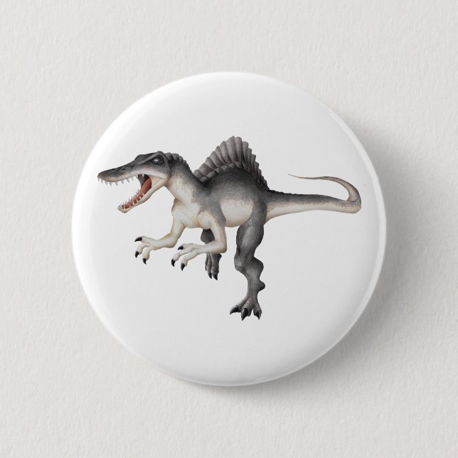 Chapa Redonda De 5 Cm Spinosaurus (Anverso)