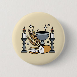 Chapa Redonda De 5 Cm Spiritual Faith and Grace – Uplifting Christian