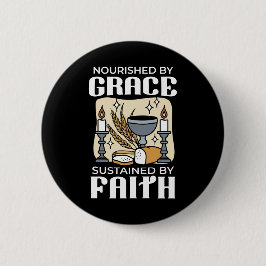 Chapa Redonda De 5 Cm Spiritual Faith and Grace – Uplifting Christian