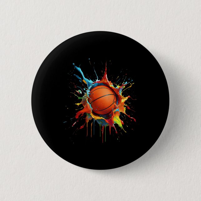 Chapa Redonda De 5 Cm Splash Slam Dunk Baloncesto Sp (Anverso)