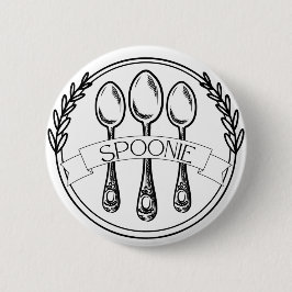 Chapa Redonda De 5 Cm Spoonie Chronic Illness Awareness Button