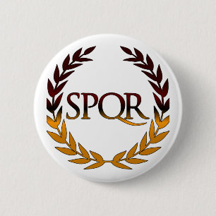 CHAPA REDONDA DE 5 CM SPQR
