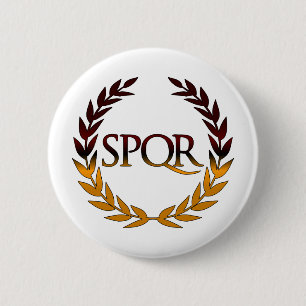 CHAPA REDONDA DE 5 CM SPQR
