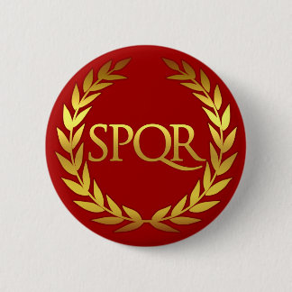Chapa Redonda De 5 Cm SPQR Roma