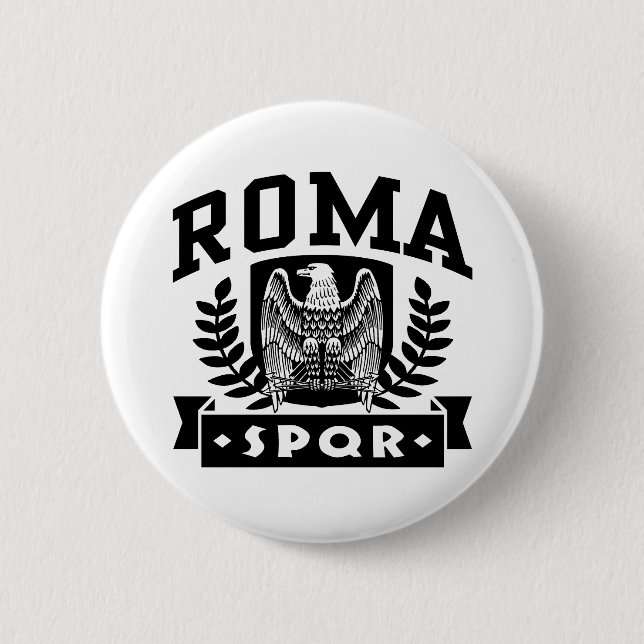 Chapa Redonda De 5 Cm SPQR romaní (Anverso)