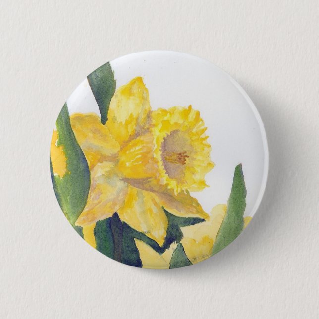 Chapa Redonda De 5 Cm Spring Daffodils (Anverso)
