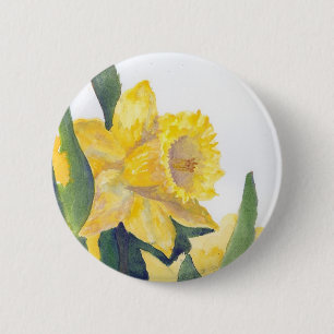 Chapa Redonda De 5 Cm Spring Daffodils