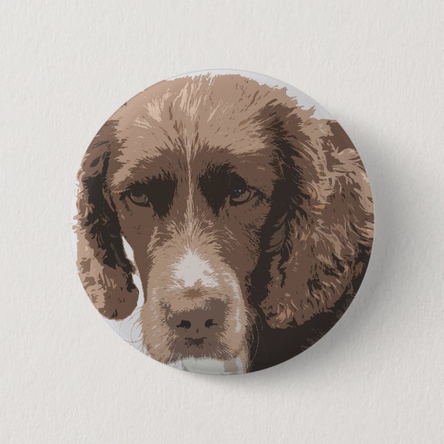 Chapa Redonda De 5 Cm Springer Inglés (Anverso)