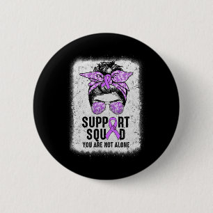 Chapa Redonda De 5 Cm Squad Messy Bun Warrior Purple Epilepsy Aw