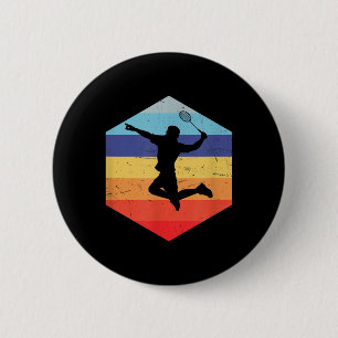 Chapa Redonda De 5 Cm Squash Mens Badminton Player