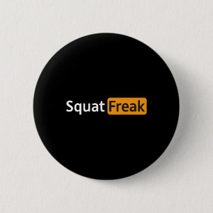 Chapa Redonda De 5 Cm Squat Freak Funny Gym Bodybuilding Fitness Workout