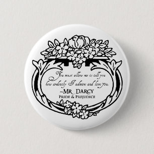 Chapa Redonda De 5 Cm Sr. Darcy Loves y admira