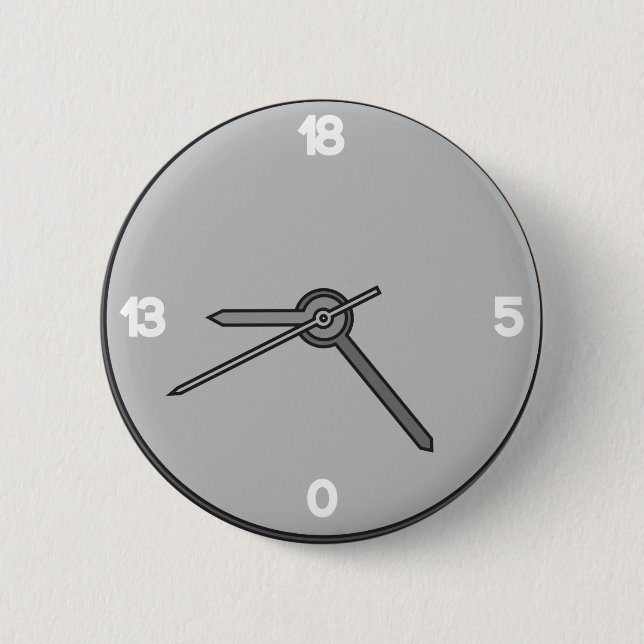 Chapa Redonda De 5 Cm Sr. E Clock Button (Anverso)