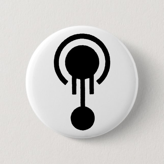 Chapa Redonda De 5 Cm Sr. Jellyfish Crop Circle Logo (Anverso)