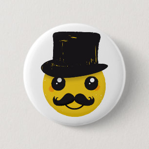 Chapa Redonda De 5 Cm Sr. Mustache