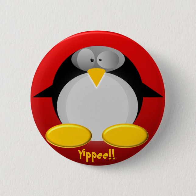 Chapa Redonda De 5 Cm ¡Sr. Penguin ...... Yippee!! (Anverso)