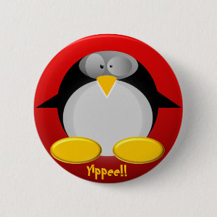 Chapa Redonda De 5 Cm ¡Sr. Penguin ...... Yippee!!