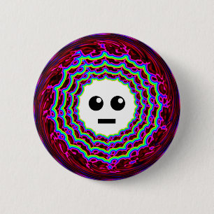 Chapa Redonda De 5 Cm Sr. Robot Face.
