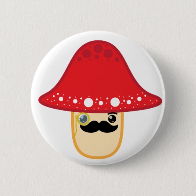 Chapa Redonda De 5 Cm Sr. shroom (Anverso)