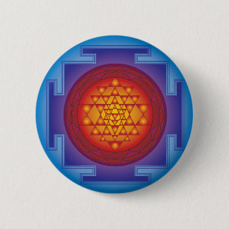 CHAPA REDONDA DE 5 CM SRI YANTRA - LLAMA