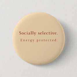 Chapa Redonda De 5 Cm SS Button Pin – Minimalist Neutral Aesthetic Badge