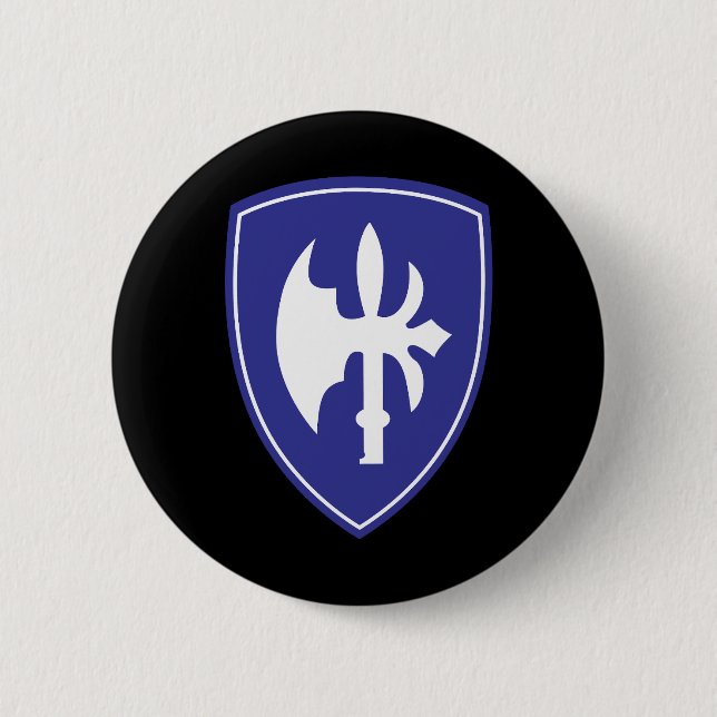 Chapa Redonda De 5 Cm SSI - 65ª División de Infantería (Anverso)
