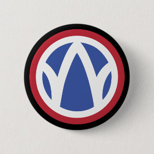 Chapa Redonda De 5 Cm SSI - 89ª División de Infantería