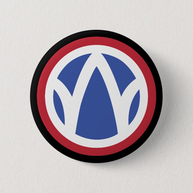 Chapa Redonda De 5 Cm SSI - 89ª División de Infantería (Anverso)