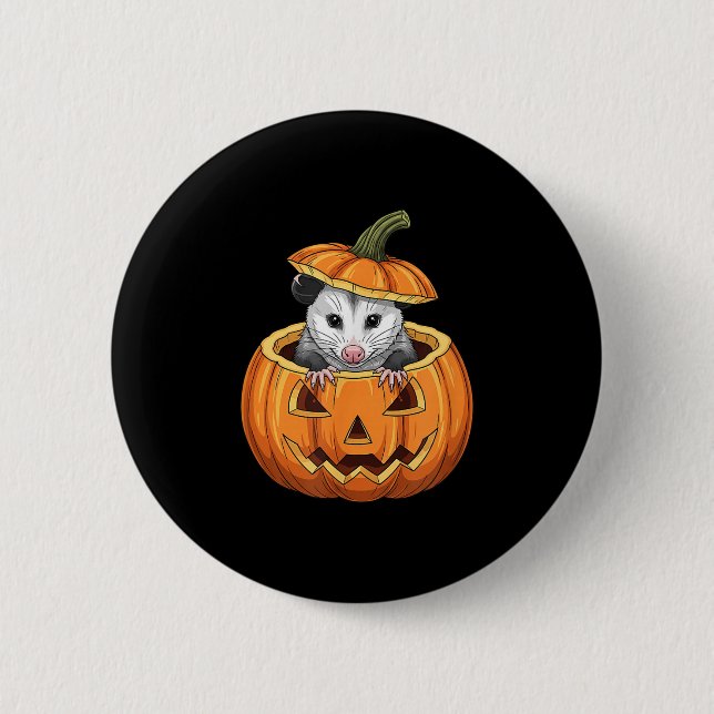 Chapa Redonda De 5 Cm Ssum Pumpkin - Funny Halloween  (Anverso)