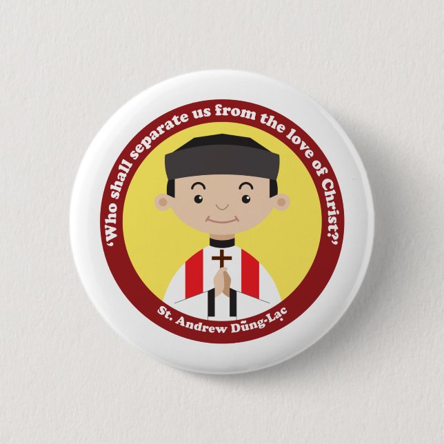 Chapa Redonda De 5 Cm St. Andrew Dung Lac (Anverso)