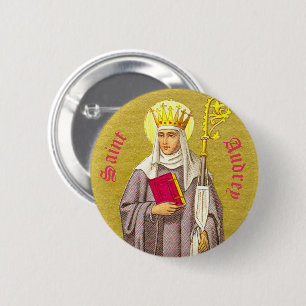 Chapa Redonda De 5 Cm St. Audrey (Etheldreda) (P 003)