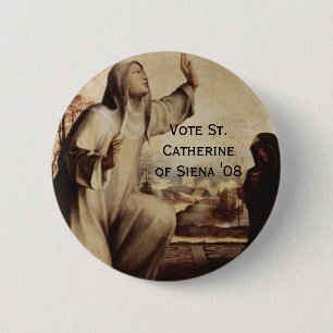 Chapa Redonda De 5 Cm St. Catherine de Siena "08