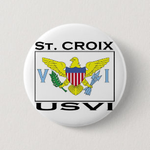 Chapa Redonda De 5 Cm St. Croix, Islas Vírgenes de los E.E.U.U.