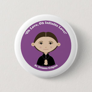Chapa Redonda De 5 Cm St. Gemma Galgani