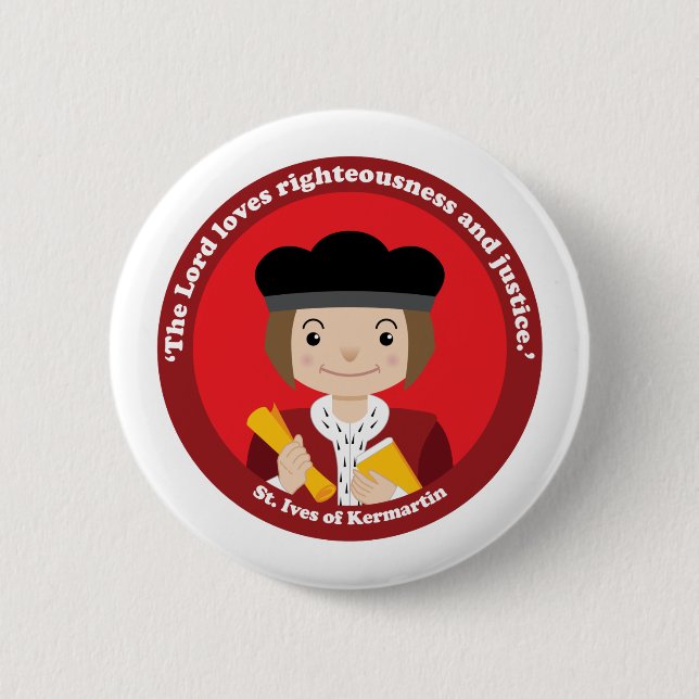 Chapa Redonda De 5 Cm St. Ivo Kermatin (Anverso)