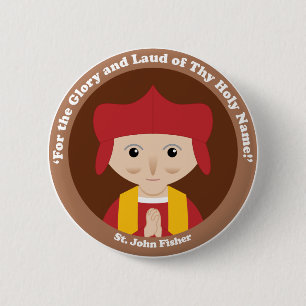 Chapa Redonda De 5 Cm St. John Fisher