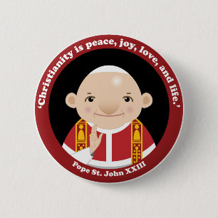 Chapa Redonda De 5 Cm St. John XXIII