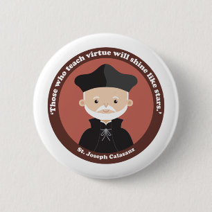 Chapa Redonda De 5 Cm St. Joseph Calasanz