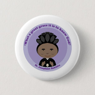 Chapa Redonda De 5 Cm St. Josephine Bakhita