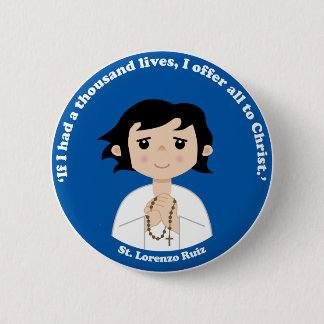 Chapa Redonda De 5 Cm St. Lorenzo Ruiz