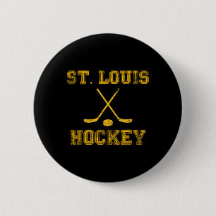 Chapa Redonda De 5 Cm St. Louis Ice Hockey Sticks State Outile Stl Tee
